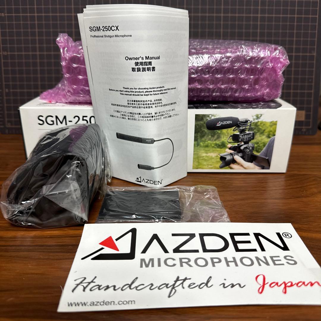 （未使用品）カメラマイク　アツデン　AZDEN SGM-250CX