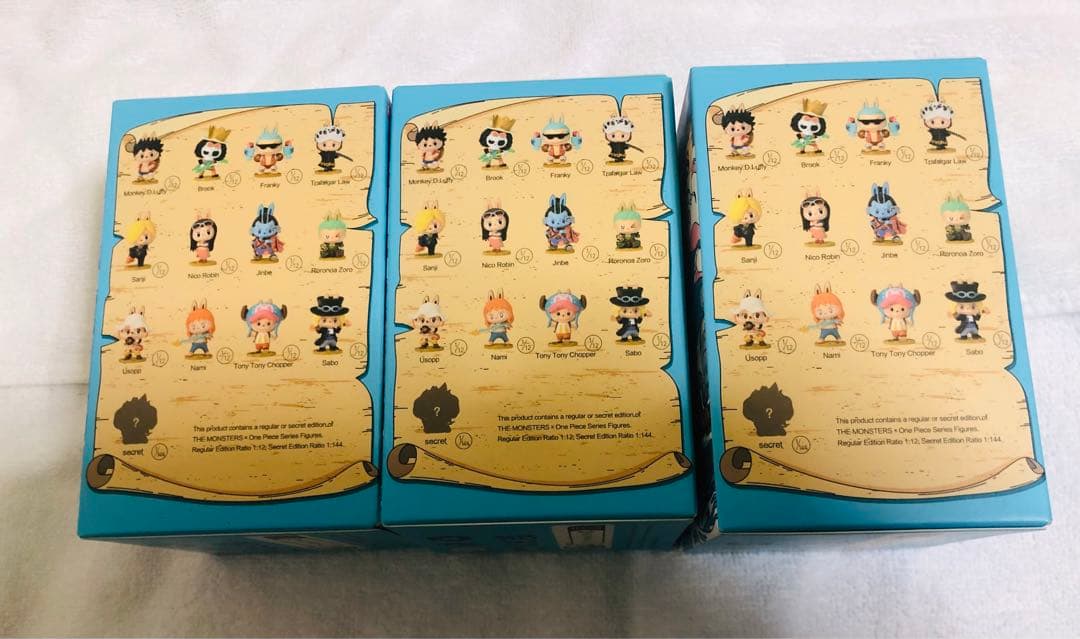 韓国限定　3個セット Labubu ONE PIECE コラボ 未開封