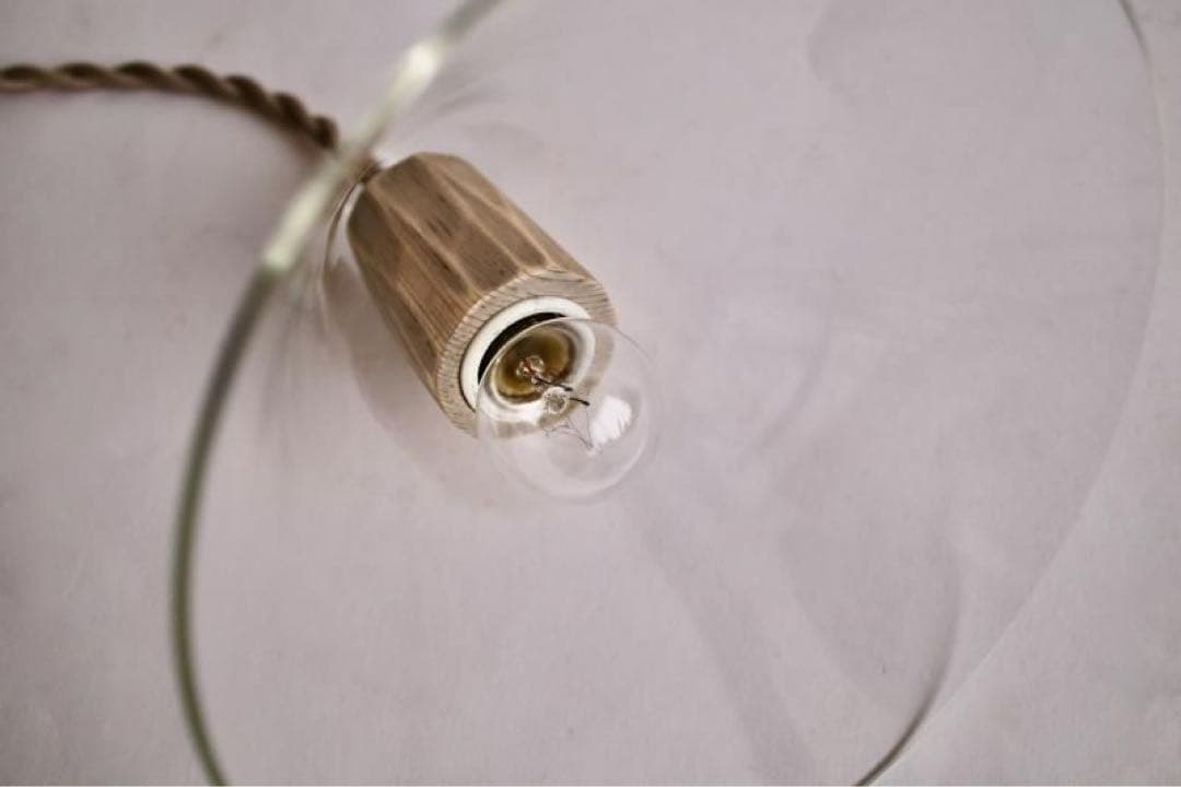 つむぎ商會〇ガラスペンダントライトランプ三角シェード三角形傘型天井照明