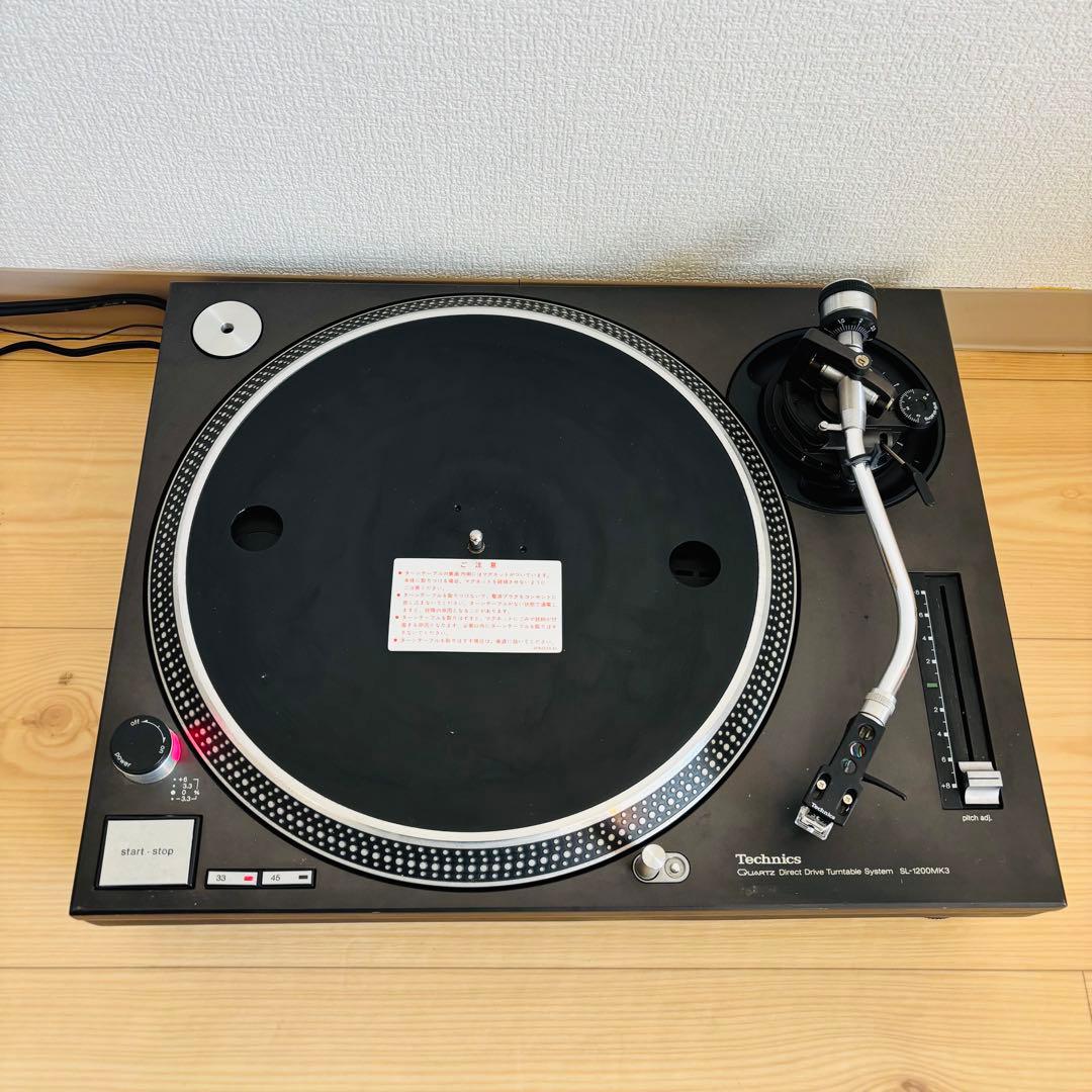 動作品　Technics SL-1200 MK3 テクニクス　レコードプレーヤー