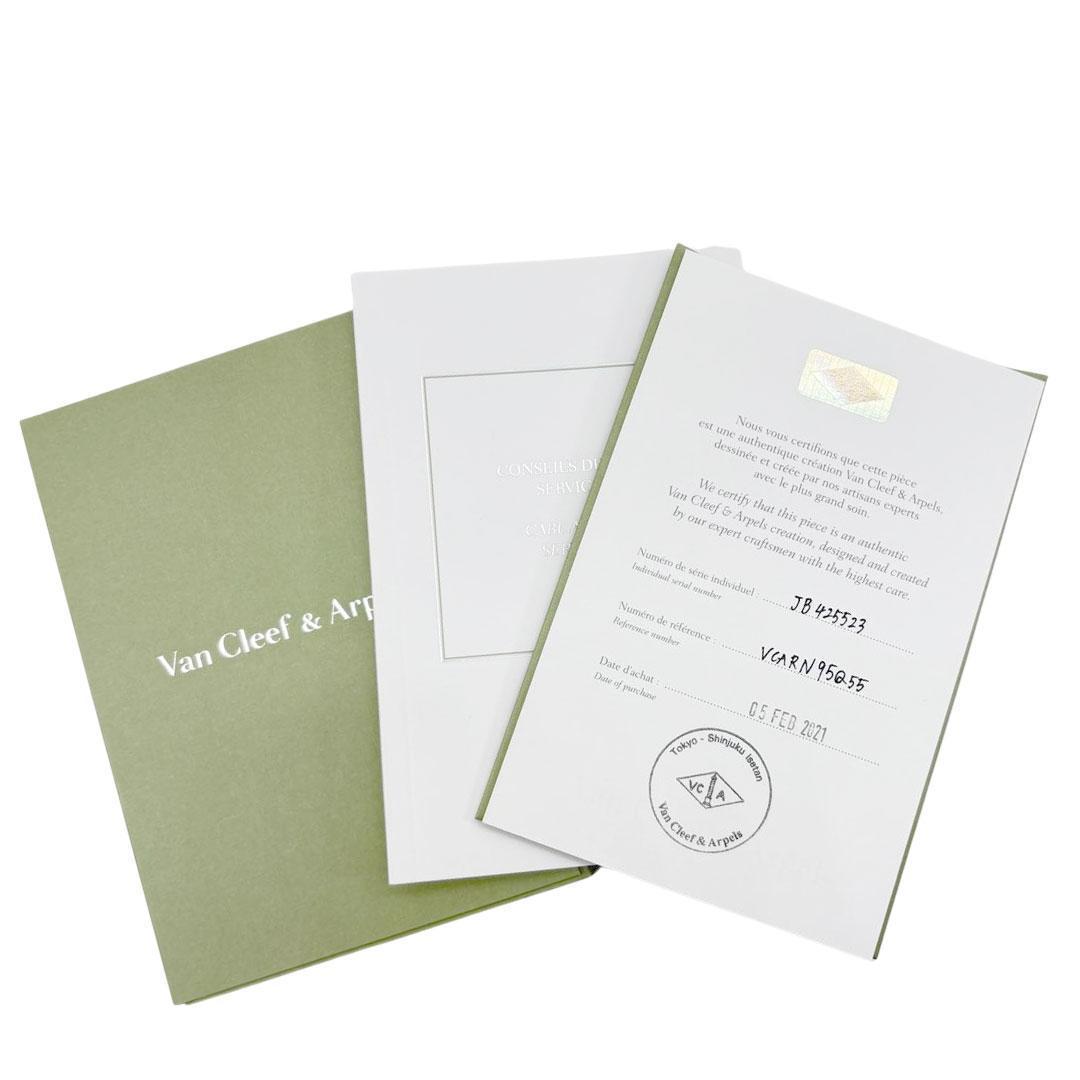 【美品】ヴァンクリーフ&アーペル ペルレ リング 指輪 55 スモール 3M56