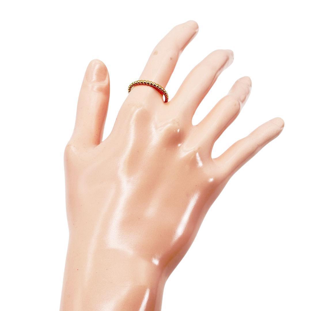 【美品】ヴァンクリーフ&アーペル ペルレ リング 指輪 55 スモール 3M56