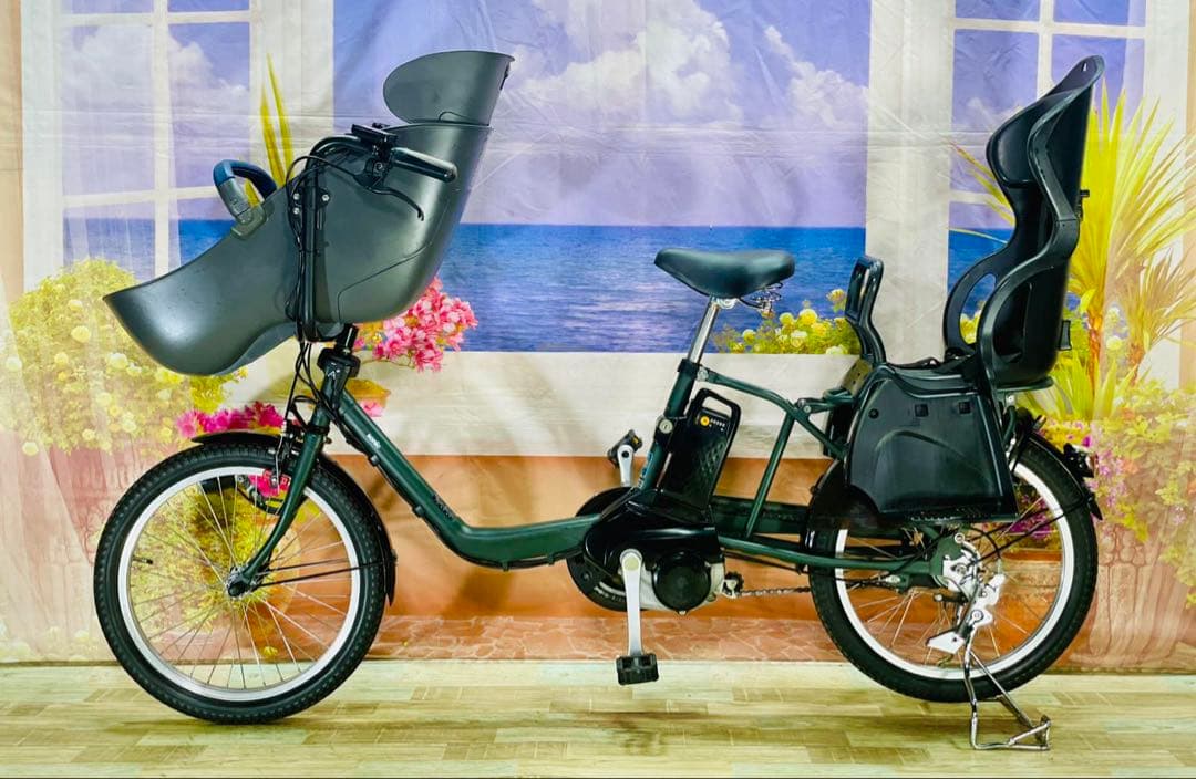 パナソニックギュット⭐️12AH！子供乗せ電動アシスト自転車Y2346