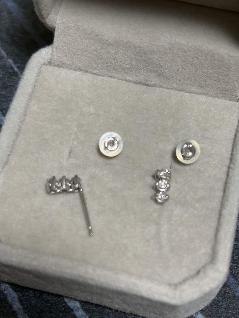 ⭐️K14WGダイヤモンドスタッドピアス