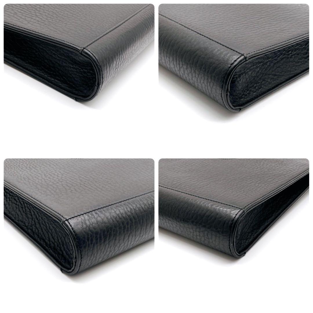 Burberry ビジネスバッグ　レザー　ブラック　ブリーフケース