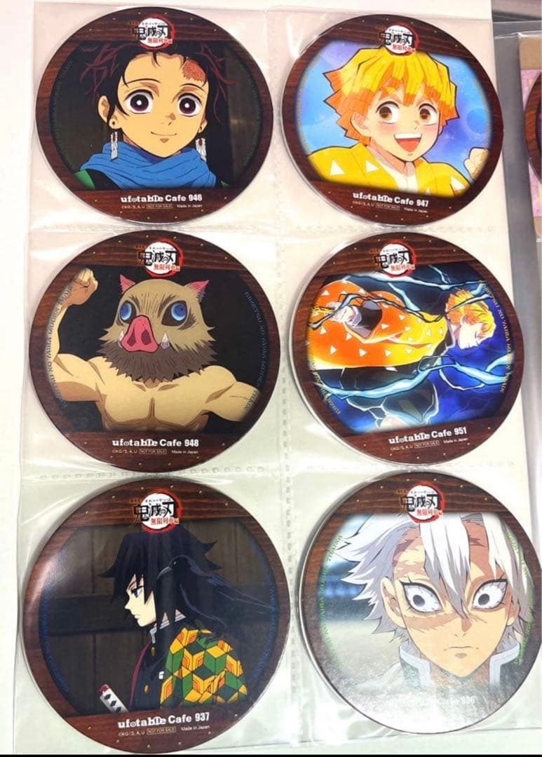 鬼滅の刃 30枚 コンプ ufotable コースター カフェ Cafe 柱