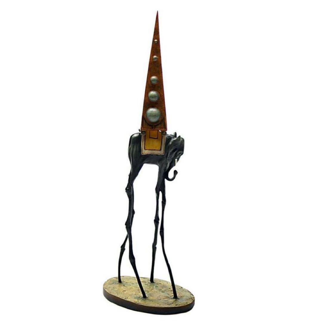 サルバドール・ダリ作 「聖アントニウスの誘惑」から象（ゾウ）の彫刻 宇宙象