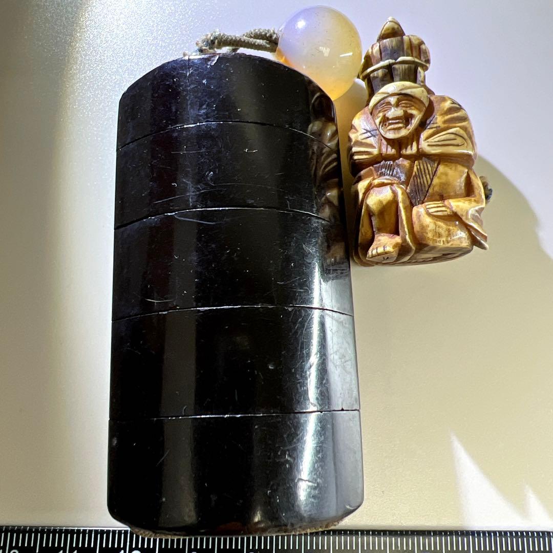 印籠人物根付緒締付　56g 東Y7-0918⭐︎2Fタエサ