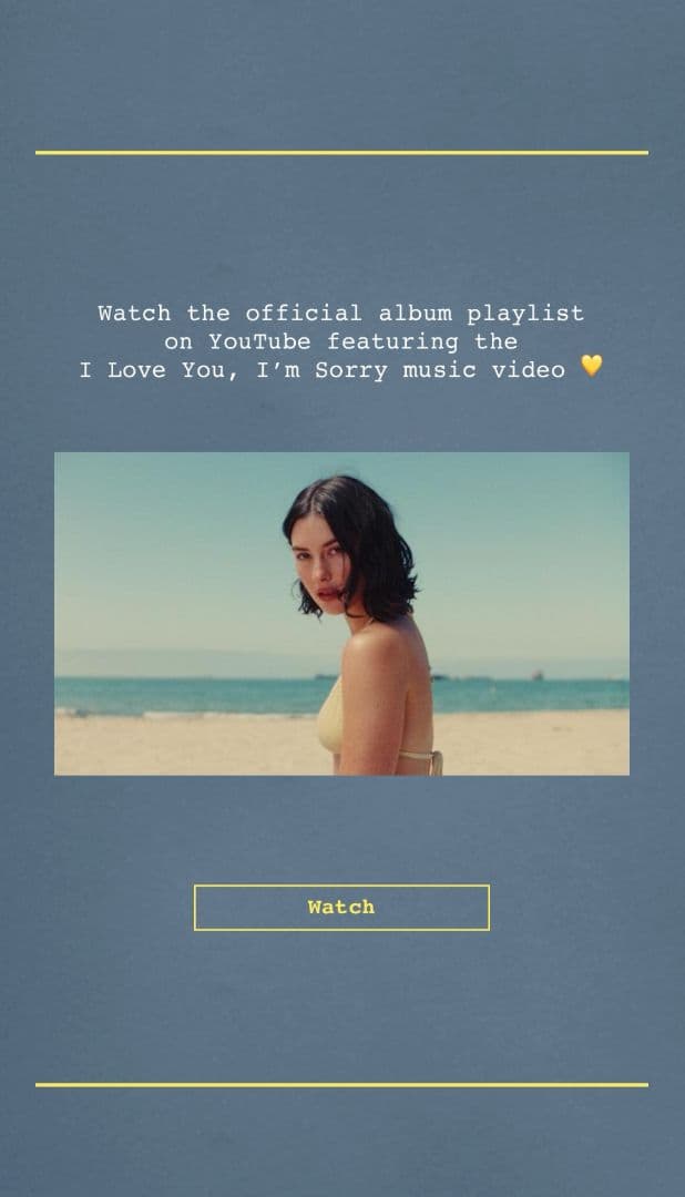 グレイシーエイブラムス - I Love You, I’m Sorry ポスター