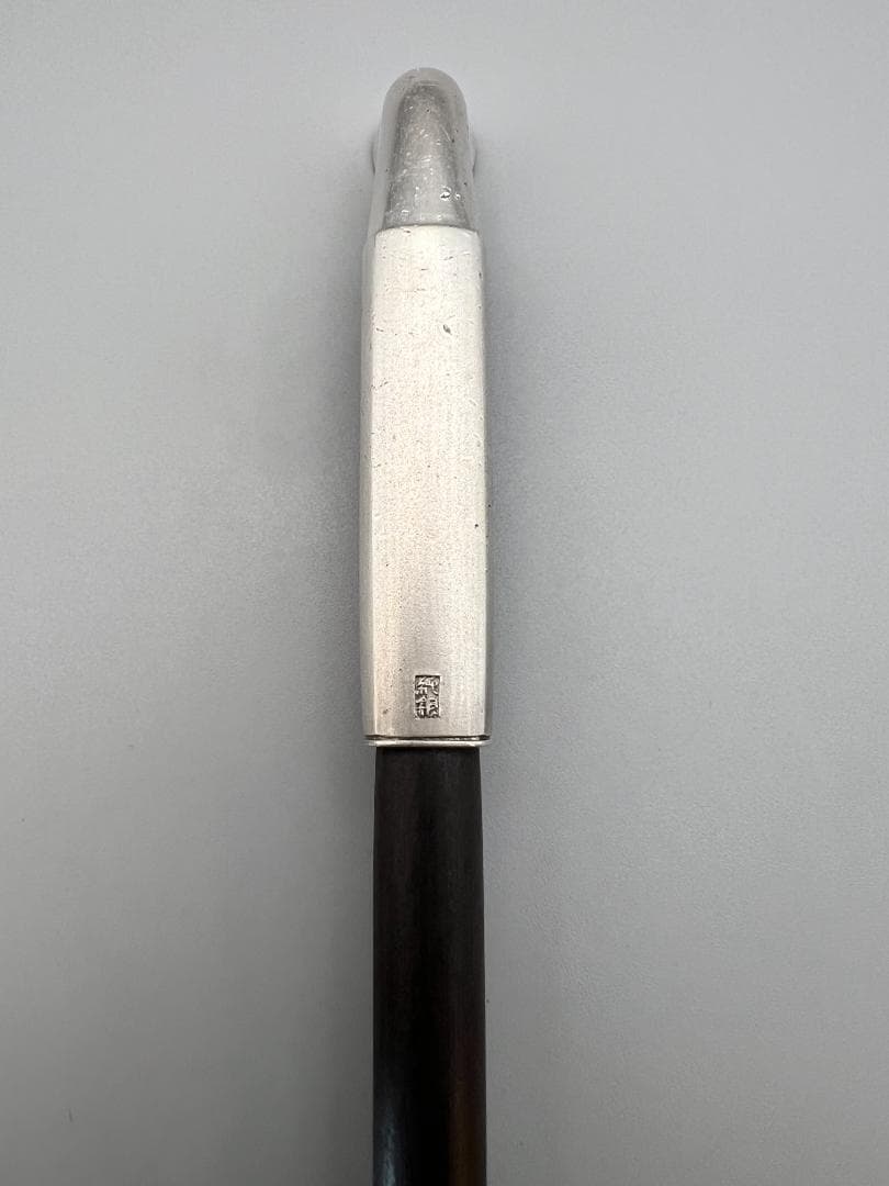 【海】レア　銀煙管　キセル　純銀刻印　手彫　銀細工　アンティーク　重量約87g