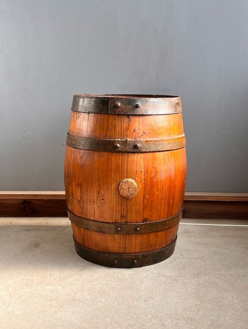 樽 ミニ樽 フランスアンティーク 台 花台 ディスプレイ 居酒屋 バー