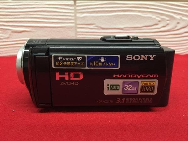 Ｙ【ジャンク品】SONY デジタルHD ビデオカメラ HDR-CX170 S