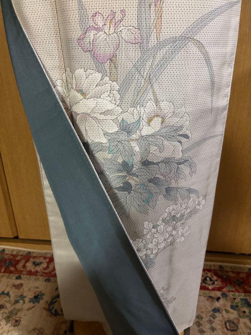 先染め　白大島　カタス式 染め柄付下げ　フェミニン♪ きもののやまと謹製