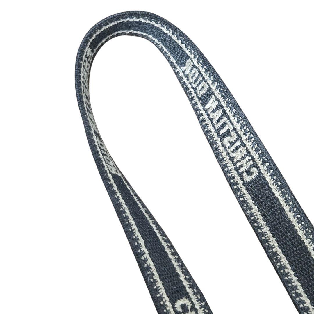 ディオール マイクロ ショルダー ストラップ エンブロイダリー キャンバス 黒