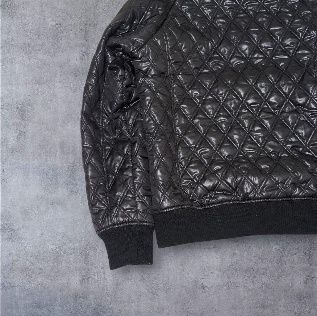 y2k 光沢 キルティング スタンド ブルゾン gimmick 短丈 お兄系