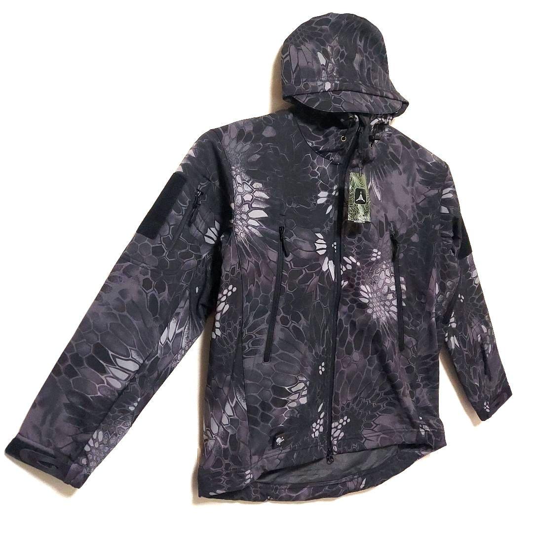 【新品・タグ付き】BDU タクティカルジャケット迷彩柄 長袖 フード付き