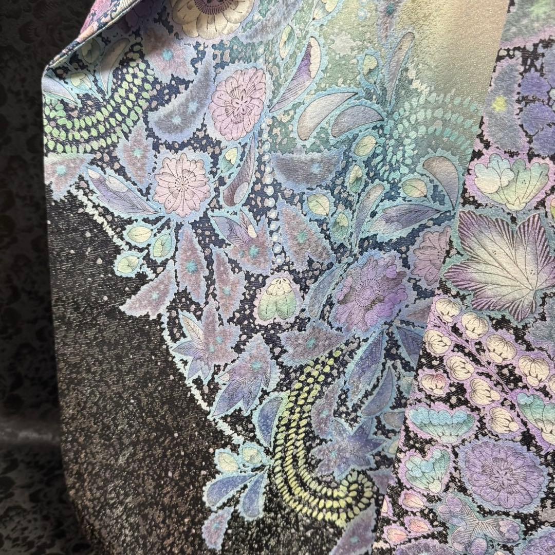 美品　辻が花　銀通し　辻ヶ花　ぼかし　逸品　フルセット　振袖　振り袖