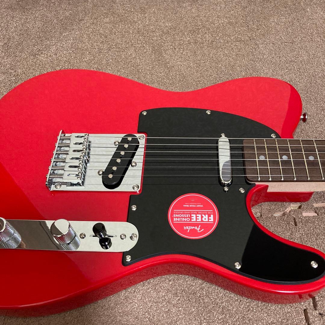 全く未使用品（超美品）スクワイアテレキャスレッド