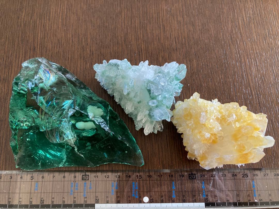 3点セット　アンダラクリスタル　グリーンファントム　イエローファントム