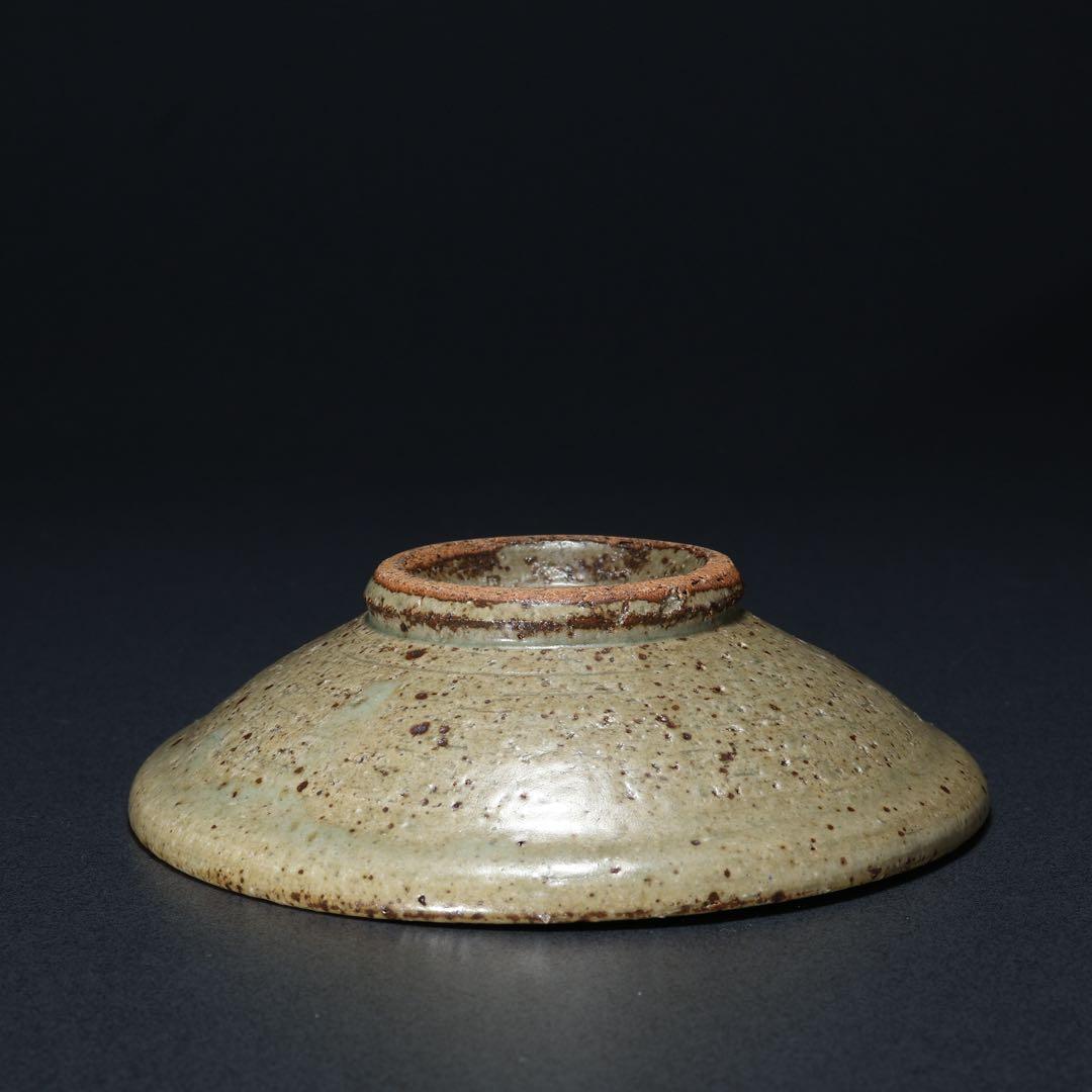 浜田庄司　象嵌小皿　まんじゅう皿　人間国宝　民藝　R1488w3