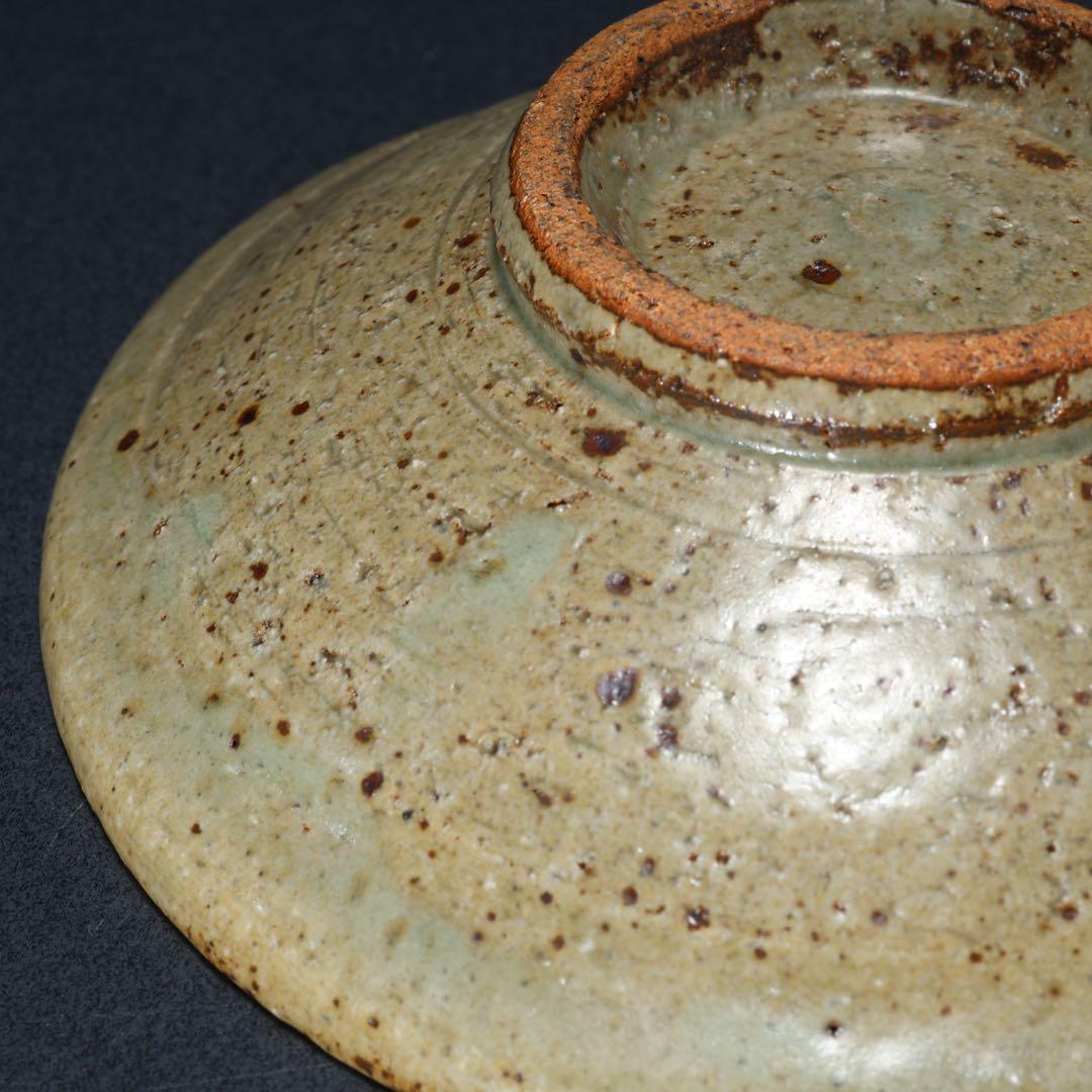 浜田庄司　象嵌小皿　まんじゅう皿　人間国宝　民藝　R1488w3