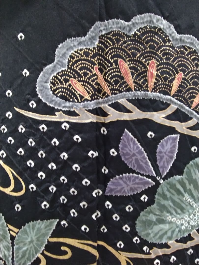 振袖フルセット、正絹絞り辻が花、成人式、重ね衿、帯揚げ帯締め、膨れ袋帯、襦袢