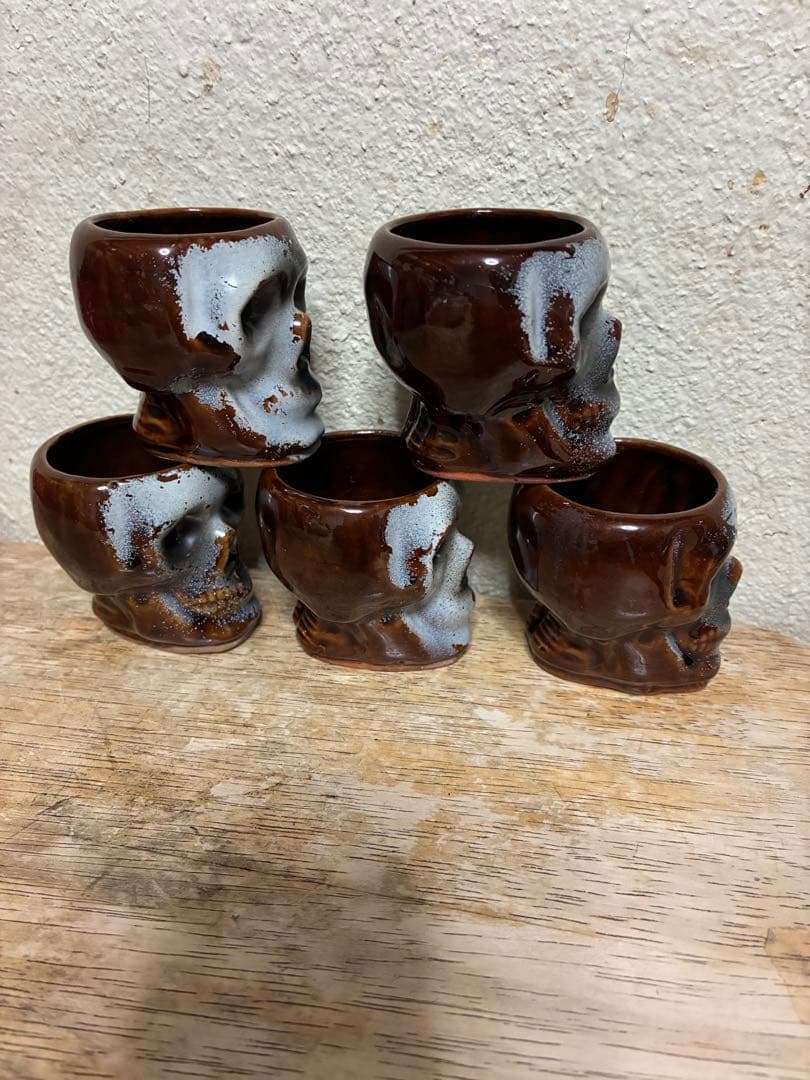 ビンテージ50s スカル　髑髏　骸骨　デカンタ　ネイバーフッド　ハロウィン　死神