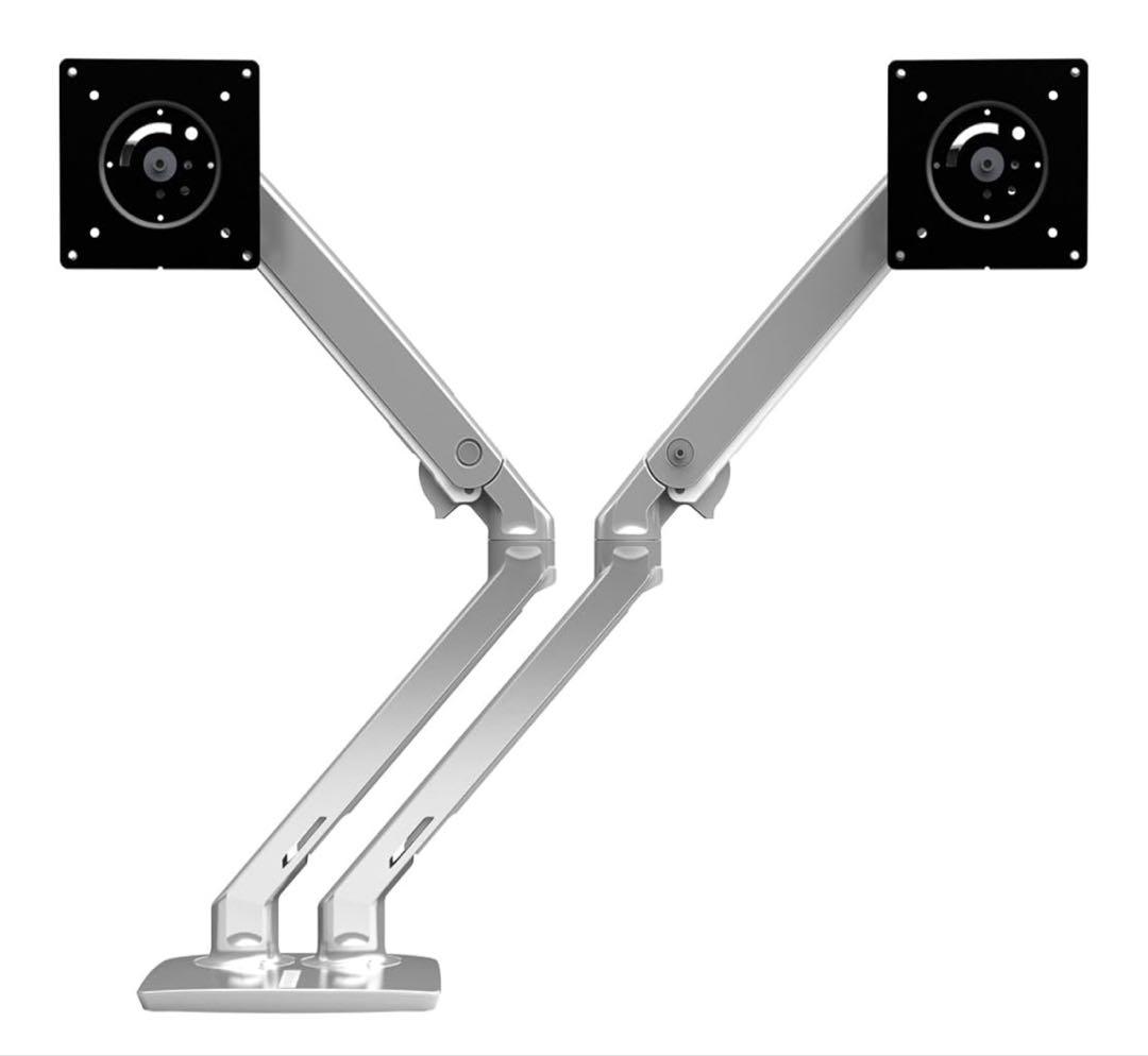 エルゴトロン MXV モニターアーム デュアル スリムタイプ 2画面 アルミ