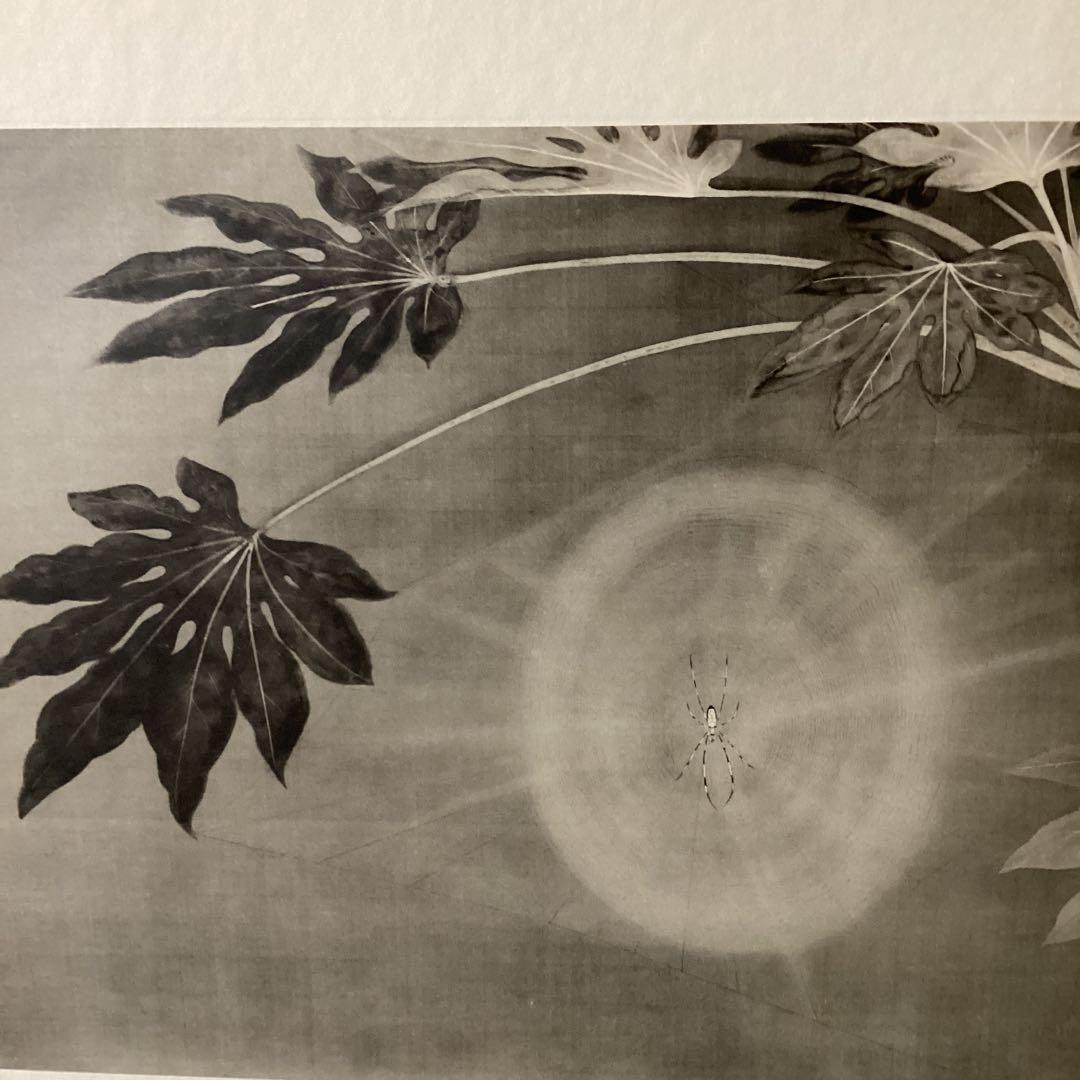 天才画家　速水御舟作品集大作編　便利堂監修NO 17 【昆虫二題葉蔭魔手】