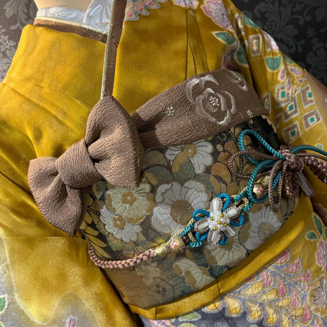 美白　辻ヶ花　金通し　花絞り　染分け　逸品　振袖　フルセット 振り袖