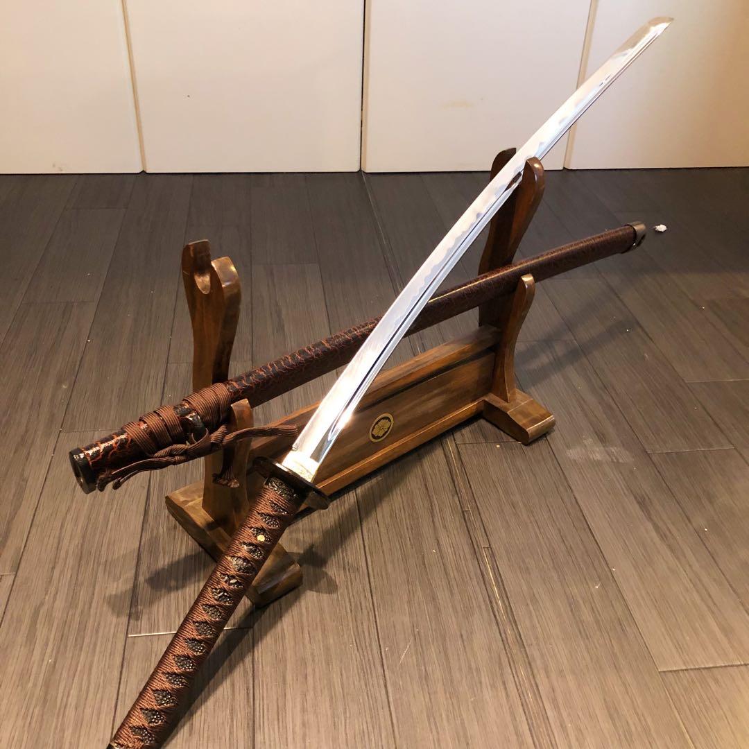 高級模造刀　刀　樋入り刀身　優波紋　本格居合刀