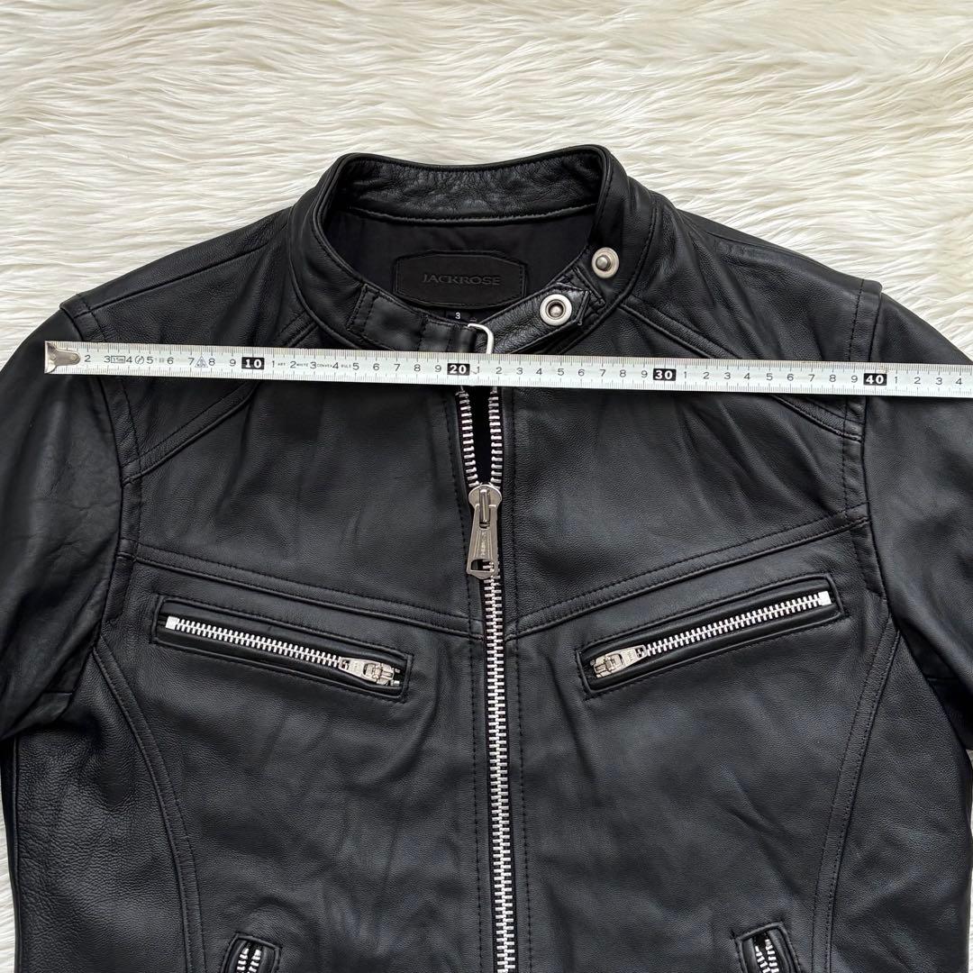 【mさま専用】JACKROSE 羊革 レザージャケット シングルライダース