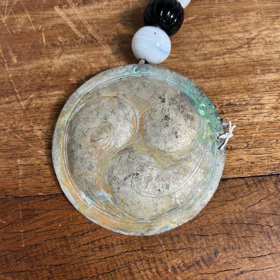 骨董品 アイヌ タマサイ 首飾り シトキ アイヌ玉 蜻蛉玉 ネックレス 歴史資料