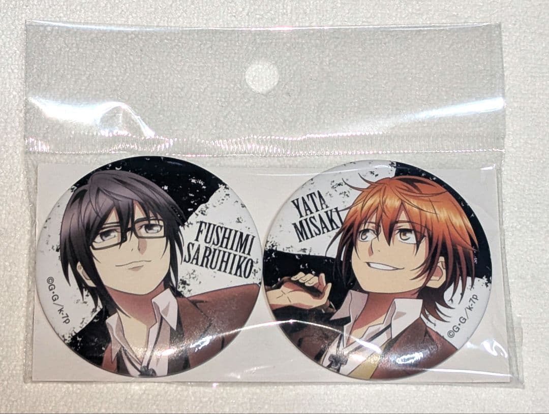アニメK 八田美咲 伏見猿比古 缶バッジ