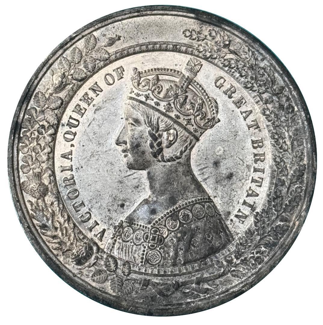 1851 イギリス ゴシック ヴィクトリア女王 ロンドン 大型 レア メダル