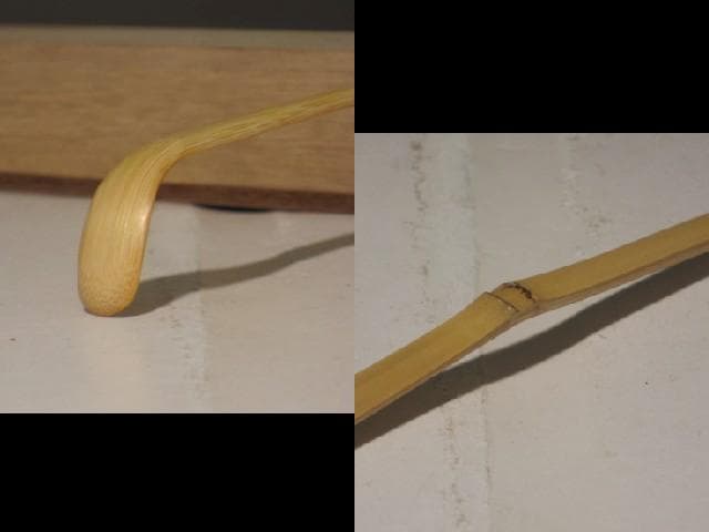 自作茶杓　「清友」即中斎花押の逸品 r336