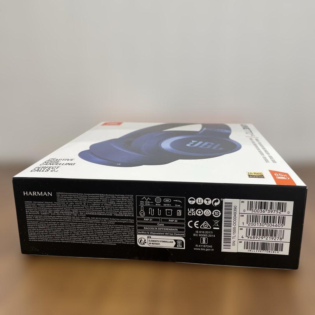 11029新品未開封JBL LIVE 770NC ワイヤレスヘッドホン ブルー