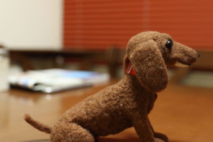 羊毛フェルト　ミニチュアダックス