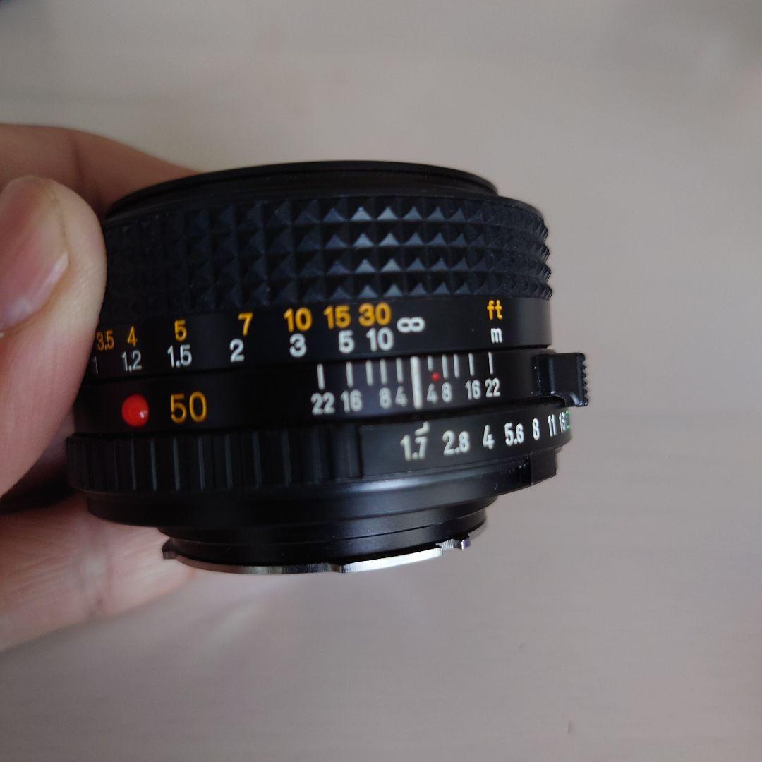 Minolta new MD 50mm f/1.7 レンズ