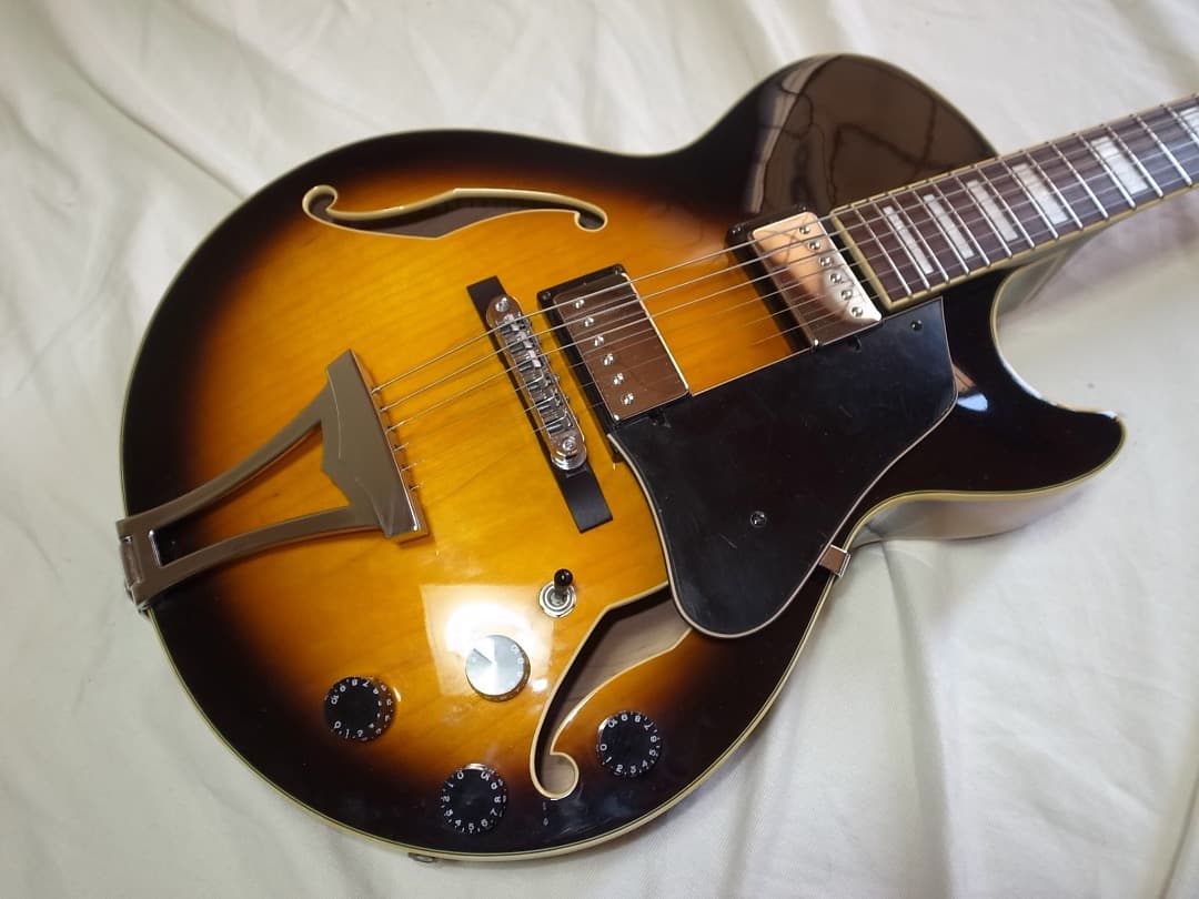 美品　Ibanez AG75 BS　コンパクト　 フルアコ　ほぼ未使用保管品