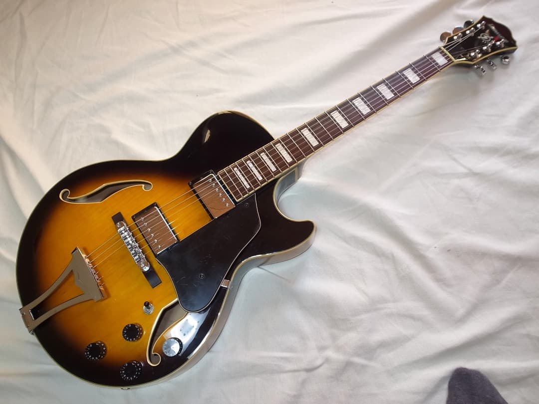 美品　Ibanez AG75 BS　コンパクト　 フルアコ　ほぼ未使用保管品