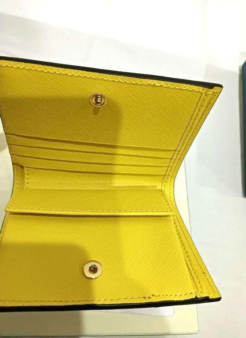 MARNI マルニ 2つ折り財布 ブラウン イエロー