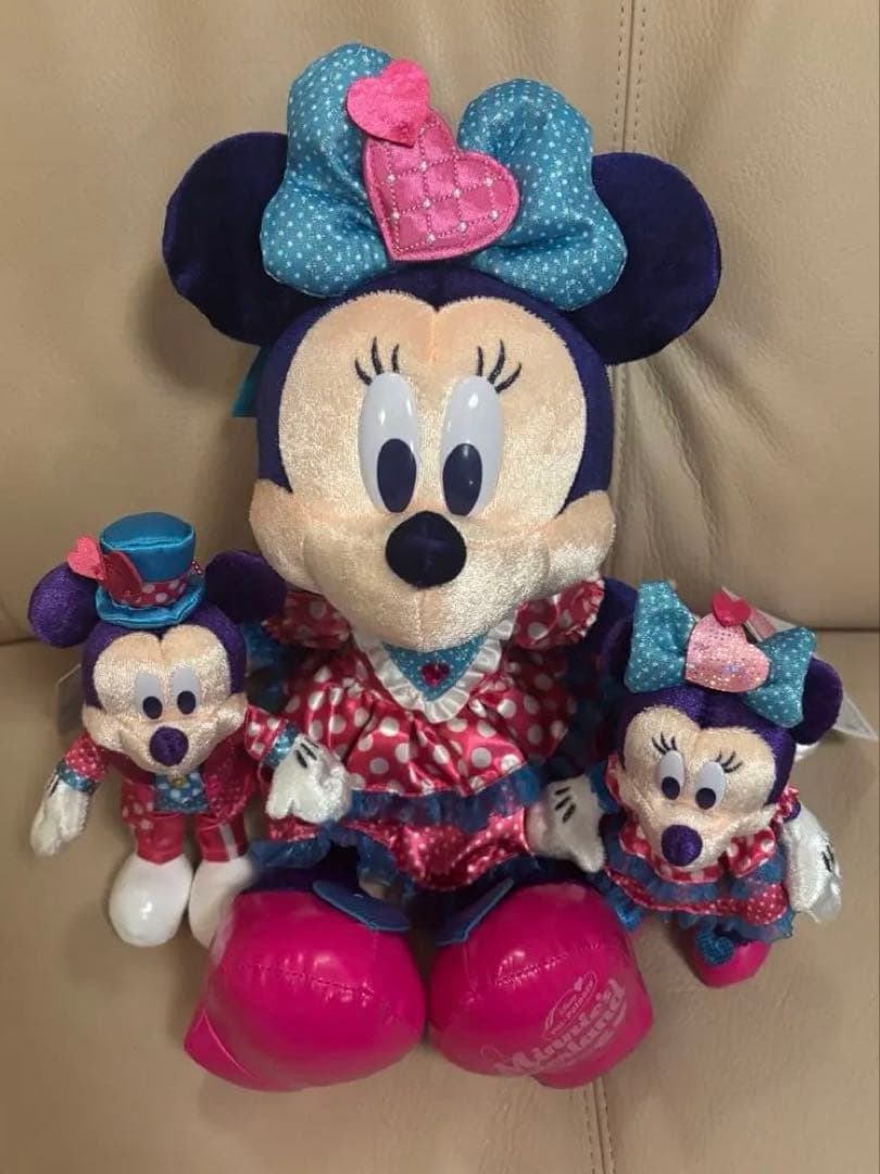 ❤︎ミニー・パルパルーザ❤︎ミニーぬいぐるみ&ミッキー&ミニーぬいぐるみバッチ❤︎