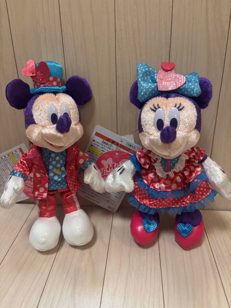 ❤︎ミニー・パルパルーザ❤︎ミニーぬいぐるみ&ミッキー&ミニーぬいぐるみバッチ❤︎