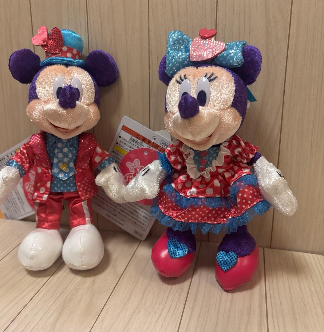 ❤︎ミニー・パルパルーザ❤︎ミニーぬいぐるみ&ミッキー&ミニーぬいぐるみバッチ❤︎
