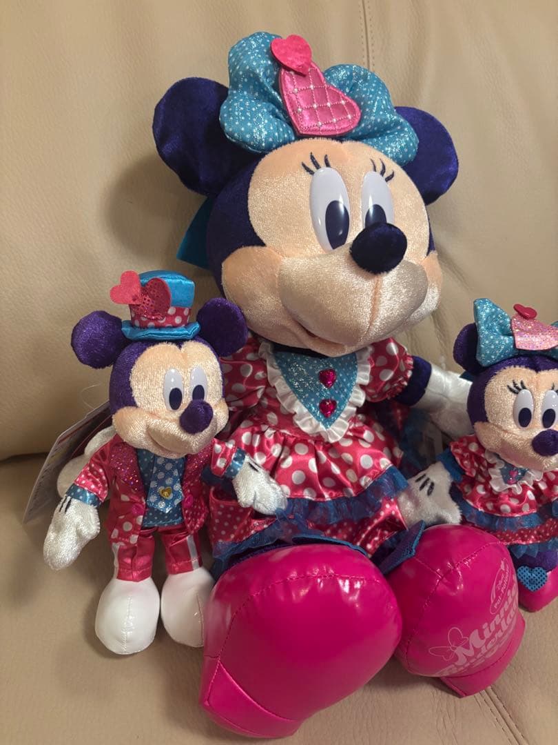❤︎ミニー・パルパルーザ❤︎ミニーぬいぐるみ&ミッキー&ミニーぬいぐるみバッチ❤︎