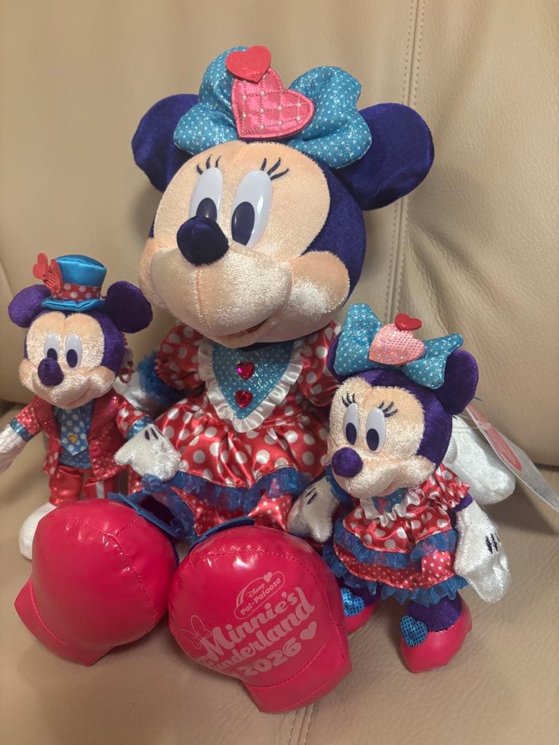 ❤︎ミニー・パルパルーザ❤︎ミニーぬいぐるみ&ミッキー&ミニーぬいぐるみバッチ❤︎