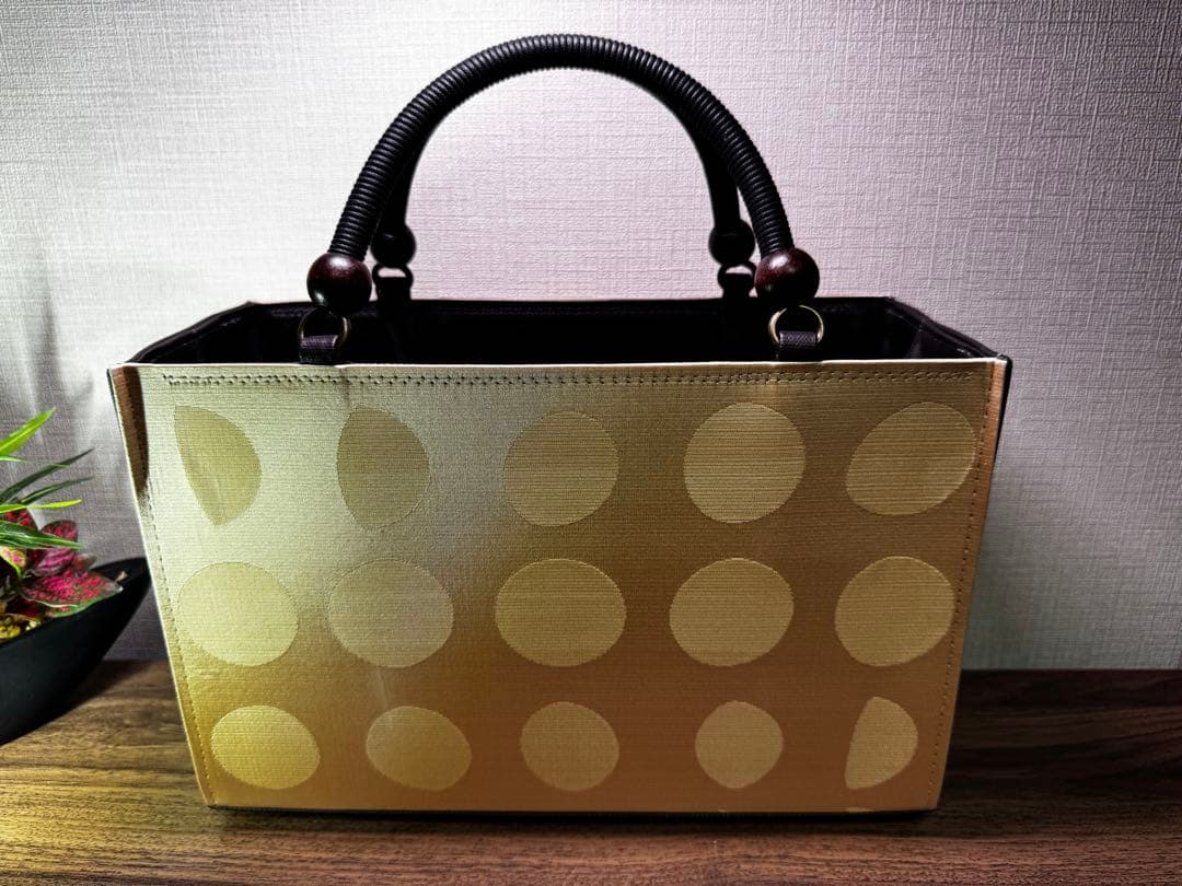 【未使用品】さくら桟敷　月ごよみバッグ　和装用バッグ　正絹帯地仕上