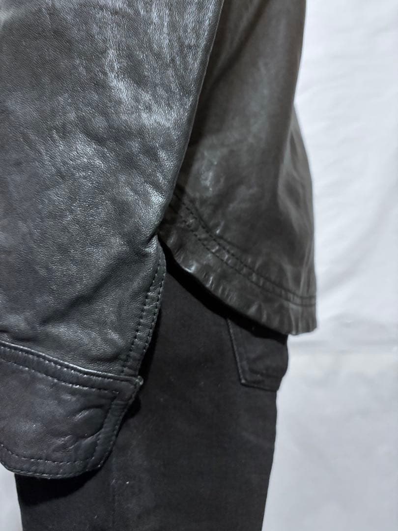 TOMORROWLAND 黒 レザージャケット 羊革　スイス製riri WZIP