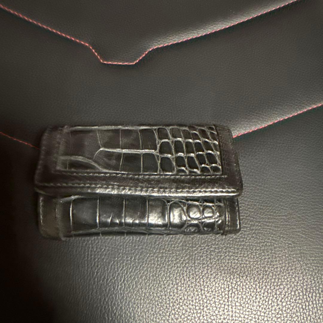 ビルウォールレザー　クロコキーケース